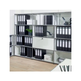 Leitz Archivador de Palanca CO2 Neutral Cartón Jaspeado DIN A4 Lomo 80 mm Color Negro