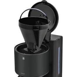 WMF 0412150071 Cafetera de Filtro Stelio, Jarra de Vidrio 1.25L para Café Molido, 10 Tazas, 1000W, Negro