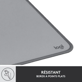 Logitech DESK MAT Studio Series Alfombrilla de Escritorio Antideslizante, Resistente a Derrames, 700 x 300 x 2 mm, Gris Medio