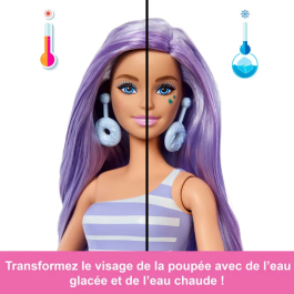 Mattel Barbie Muñeca Sorpresa Pop Reveal con Vaso Morado, Incluye 8 Sorpresas - Modelos Surtidos