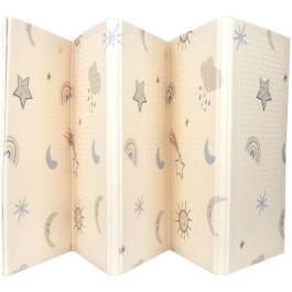 Nuby NUB0048526251261 Alfombra de Juego Reversible Arcoíris 200 x 150 x 1 cm