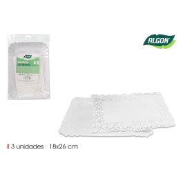Set de 3 bandejas rectangulares Blonda 18x26 cm Algon (24 Unidades) Precio: 13.98999943. SKU: B1CWL9RS5Q