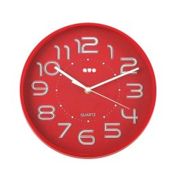 Reloj de Pared Versa Rojo Plástico 3,7 x 30 x 30 cm