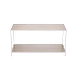 Inde Mueble Auxiliar de 2 Niveles Madera y Metal 78 x 38 x 38 cm Moblekit (3 Unidades)