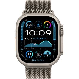 Apple Watch Ultra 2 GPS + Cellular 49mm Natural Titanium Case with Natural Titanium Milanese Loop - S
