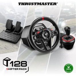 Thrustmaster Volante T128 + Palanca TH8S Hybrid Force Feedback, Pack para PC y Xbox Series X/S Precio: 230.50000028. SKU: B1FEASPPWH