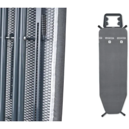 Leifheit Tabla de Planchar Classic M Negra AAANF07801 - Altura Ajustable 69-88 cm, Funda Algodón, 120x38 cm