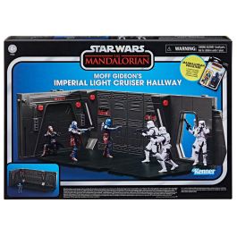 Hasbro Playset Moff Gideons Imperial Light Cruiser Hallway + figura Mandalorian Privateer Star Wars The Mandalorian 9,5cm con 2 accesorios
