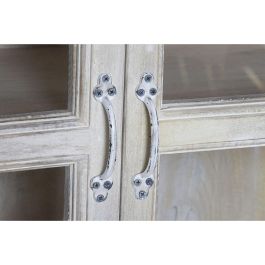 DKD Home Decor Altamira2 Vitrina Indio Blanco Mango y Cristal Decape 100 x 45 x 180 cm