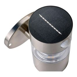 Lumineo Luz Solar de Pared Inox con Sensor de Movimiento Luz Cálida 15-150lm Ø12x16cm