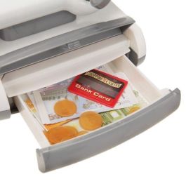 Klein Caja registradora táctil Centro Comercial con escáner, balanza, luz, sonido, calculadora real, billetes y monedas para niños 3+ años