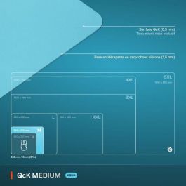 SteelSeries QcK M Alfombrilla de ratón para juegos Cian STE5707119066327