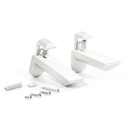 Italiana Ferramenta Kaiman Soporte Estante Mural Zamak para Cristal y Madera, RAL 9006, Inox y Negro (2 Unidades), 25kg Precio: 35.50000003. SKU: B1AJMB4QX6