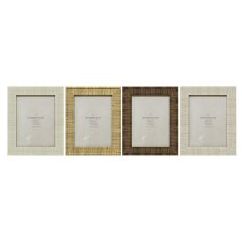 Marco de Fotos Home ESPRIT Beige Natural Cristal Poliestireno Escandinavo 20,5 x 2 x 25,5 cm (4 Unidades) Precio: 15.49999957. SKU: B177RWE3LY