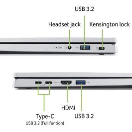 Acer NXJ3NEF004 Portátil Aspire AG14-22P-R5VY 14'' WUXGA IPS AMD Ryzen 5-7520U 16GB RAM 512GB SSD Radeon Windows 11 AZERTY Acer NXJ3NEF004 Portátil Aspire AG14-22P-R5VY 14'' WUXGA IPS AMD Ryzen 5-7520U 16GB RAM 512GB SSD Radeon Windows 11 AZERTY