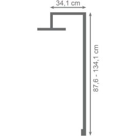 Columna de ducha con grifo termostático - EDOUARD ROUSSEAU - DODDY - Latón cepillado