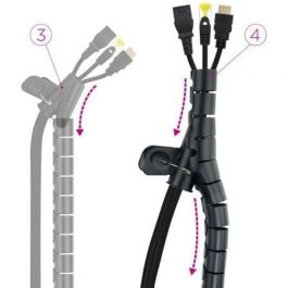 Organizador de Cables en Espiral Nanocable 10.36.0003-BK/ 3m Organizador de Cables en Espiral Nanocable 10.36.0003-BK/ 3m