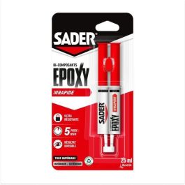 SADER Adhesivo Epoxi Rápido Bicomponente 30ml - Ultra Resistente para Madera, Metal, Cerámica, Vidrio Precio: 29.58999945. SKU: B13WA4EVVQ