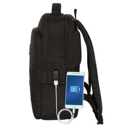 Safta Mochila Portatil 15,6"+Tablet+Usb Real Madrid Premium 29x44x15cm