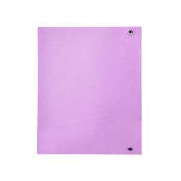 Carpeta Liderpapel 4 Anillas Mixtas 40 mm Polipropileno Din A4 Lavanda Opaco