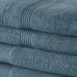 Today Toallas de Baño 50x90 cm + Toallas de Baño 70x130 cm 100% Algodón Pavo Real