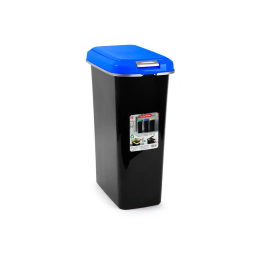 Plasticforte Contenedor Reciclaje 25L Azul Tapa Muelle 550x250x400mm Precio: 15.59000058. SKU: B12NWZ6DM3