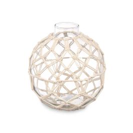 Esfera de Vidrio con Cuerda Blanca - Giftdecor - 18x20x18 cm (6 Unidades) Esfera de Vidrio con Cuerda Blanca - Giftdecor - 18x20x18 cm (6 Unidades)