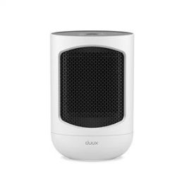 Duux Calefactor Zone Personal Ceramic Blanco - 3 Ajustes de Calor, IP21, Ideal para Baños