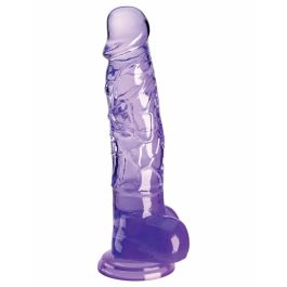 Consolador Realista Pipedream King Cock Clear TPE Morado