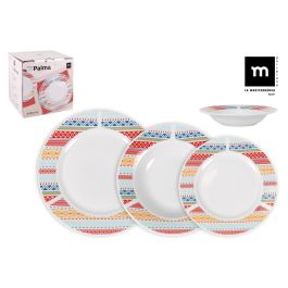 Vajilla Redonda 18 Piezas "Palma" - La Mediterranea (2 Unidades) Precio: 45.50000026. SKU: B16C7QLSVG