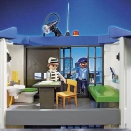 Playmobil 6919 Estación de Policía con Prisión, Escapada de Prisionero, Pared Rompible, 3 Figuras y Caja Huellas Digitales Playmobil 6919 Estación de Policía con Prisión, Escapada de Prisionero, Pared Rompible, 3 Figuras y Caja Huellas Digitales