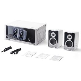 Edifier Altavoces de Sobremesa QR30 Blancos con Bluetooth y Luz RGB