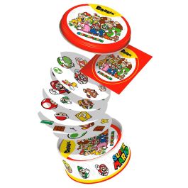 Asmodee Dobsm07Dees Dobble Super Mario, Juego de Mesa de Observación y Velocidad, Cartas Ilustradas, Juego Familiar para +6 Años