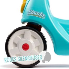 FALK - Patinete infantil Strada - Ruedas silenciosas, manillar direccional con bocina - Azul y amarillo FALK - Patinete infantil Strada - Ruedas silenciosas, manillar direccional con bocina - Azul y amarillo
