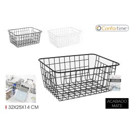 Cesta de metal organizadora Confortime 32 x 25 x 14 cm (12 Unidades) Precio: 47.49999958. SKU: B1BK7FJYN5