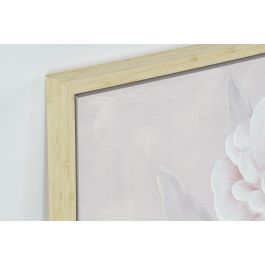 DKD Home Decor Cuadro Scandi Rosa Palo Blanco Lienzo y PS 2 Unidades 70 x 50 cm