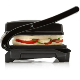 Tristar Grill Eléctrico GR-2650 | 700W | Superficie Cocinado 22.5x14cm | Parrilla de Contacto para Paninis, Carne, Pescado y Verduras