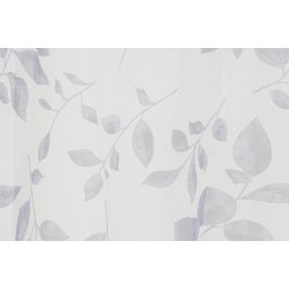 DKD Home Decor Cortina Visillo Oriental de Hojas Poliester Azul Blanco 270 x 140 cm - Pack 2 Unidades