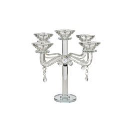 Candelabro Romimex Transparente Vidrio 23 x 28 x 23 cm Precio: 67.50000004. SKU: B1KNWSDTV2