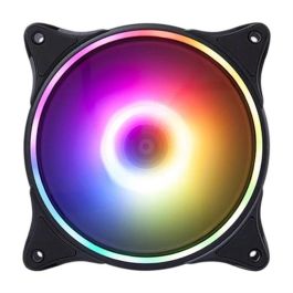 Hiditec N18 ARGB Ventilador para Carcasa PC 12cm, Iluminación ARGB, Negro, Soporte Hidráulico, 19.5 dB, 37.8 CFM