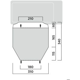 Easy Camp Tunnel-Busvorzelt Eidfjord (grau, Modell 2025)
