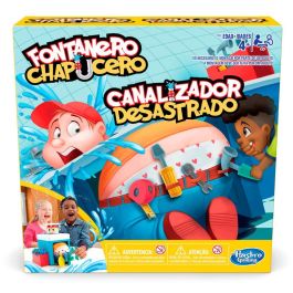 Hasbro Gaming E6553 Juego Fontanero Chapucero, juego de mesa de habilidad para niños +4 años, evita que el fontanero se moje al caer sus pantalones.