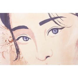 DKD Home Decor Cuadro Oriental Rosa Palo Beige Lienzo PS 103.5 x 4.5 x 144 cm (2 Unidades)