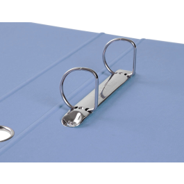 Liderpapel Carpeta de 2 Anillas 25 mm A4 Forrada Celeste con Ollao y Tarjetero