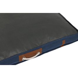 DKD Home Decor Cama para Mascota Azul Marino Gris Claro 68 x 10 x 88 cm (2 Unidades)