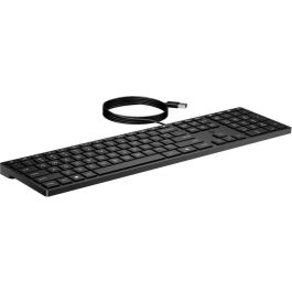 HP 320K Teclado USB con Cable, Distribución Nórdica, Cómodo y Fiable para Mayor Productividad Profesional en Escritorio