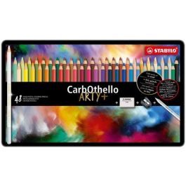 Lapices De Colores Stabilo Carbothello Estuche De Metal De 48 (Incluye 1 Afilalapices 4514 + 1 Goma De Borrar 1183 + 1 Difumino) Precio: 92.50000001. SKU: B1HSKHKVH6