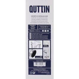 Quttin Soporte para 24 Cápsulas de Café Rotatorio - 13.5 x 33 x 13.5 cm (6 Unidades)