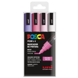 POSCA Marcador PC-5M-4C No Permanente Punta Media 1.8 mm-2.5 mm Colores Surtidos Dulces - Estuche 4 Unidades Precio: 10.89999944. SKU: S8419007