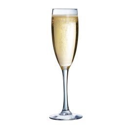 Arcoroc Copa Flauta Vidrio Eco Vina 19 cL - Juego de 6 Copas Fabricadas en Francia